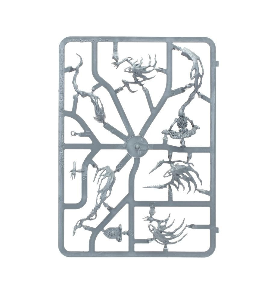 Nighthaunt Spirit Hosts unpainted plastic sprue, frame 3 of 3