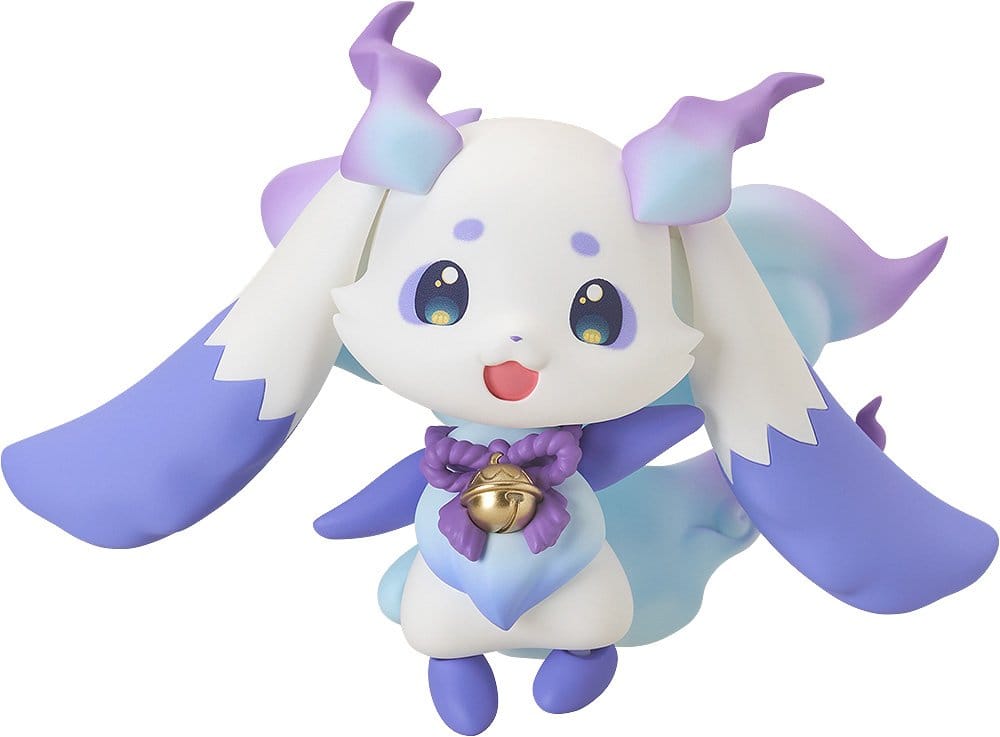 Lunlun Nendoroid Doll by Good Smile Company, fluffy white NIJISANJI creature with purple ears