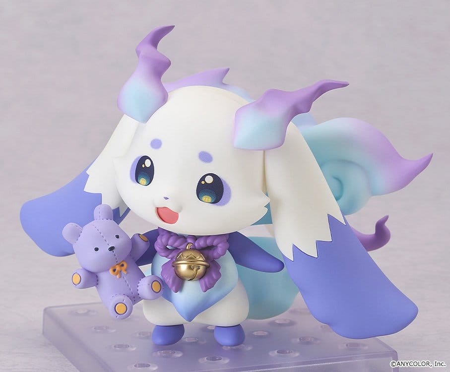 Lunlun Nendoroid Doll holding a small purple teddy bear, NIJISANJI VTuber figure