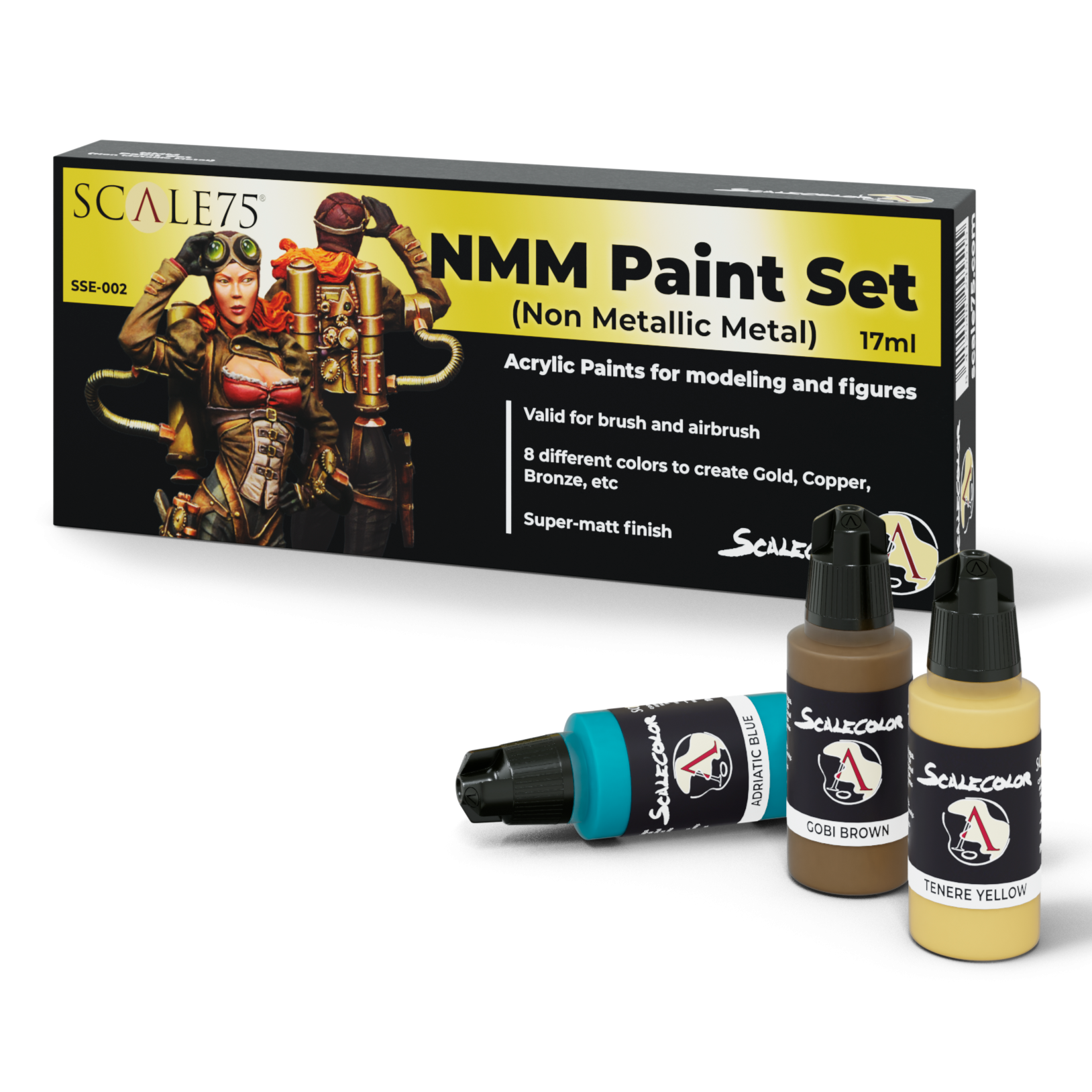 Scale75 - NMM Paint Set (gold, copper, bronze) - Loaded Dice Barry Vale of Glamorgan CF64 3HD