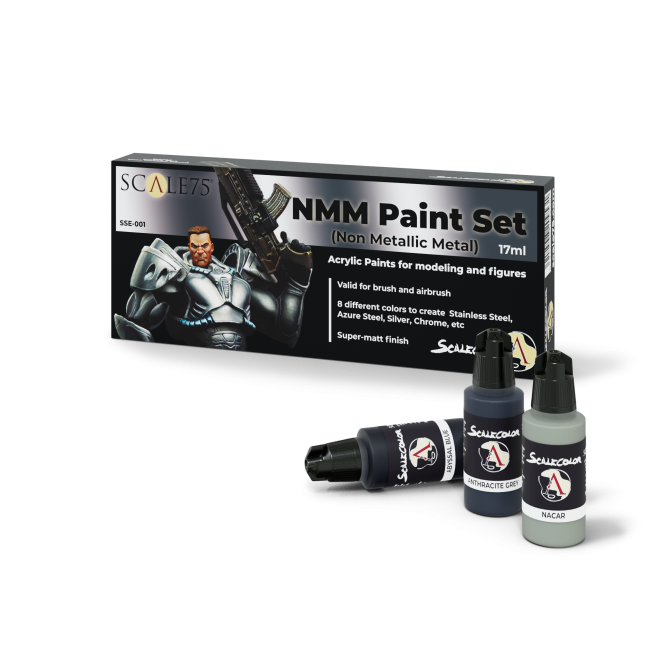 Scale75 - NMM Paint Set (steel, silver, chrome) - Loaded Dice Barry Vale of Glamorgan CF64 3HD