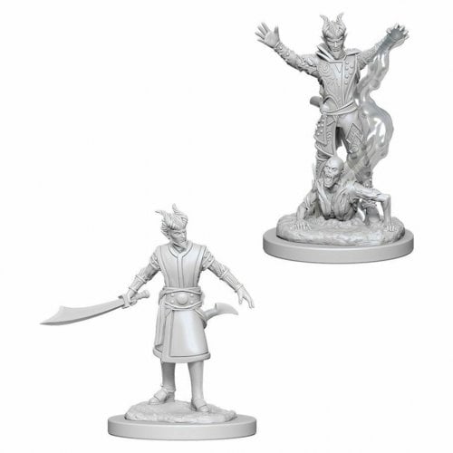 WizKids - D&D Nolzurs Marvelous Miniatures: Male Tiefling Warlock - Wave 6 - Loaded Dice