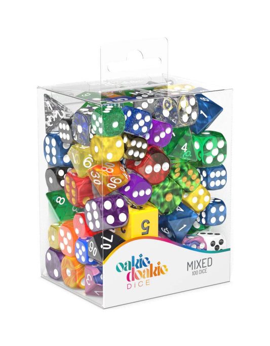 Oakie Doakie Dice RPG-Set, 12 mm, 16mm Mixed (100) - Loaded Dice