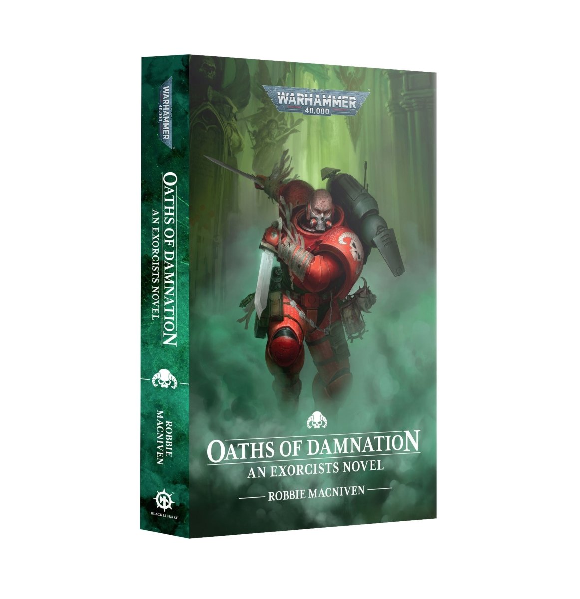 Oaths of Damnation Exorcists novel by Robbie MacNiven, Black Library paperback cover
