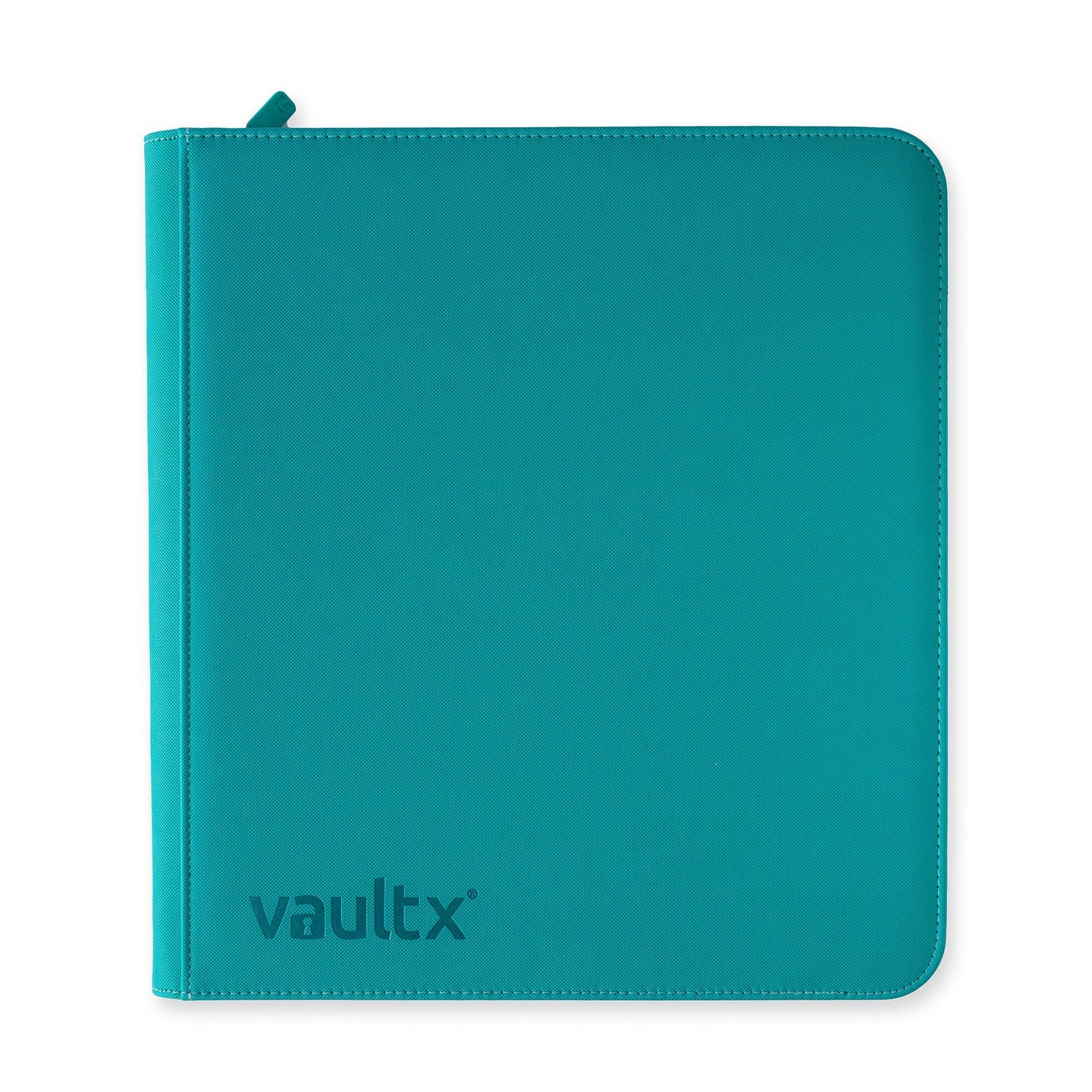 VaultX Exo-Tec Zip Binder - 12 Pocket - Ocean Blue (Teal) - Loaded Dice