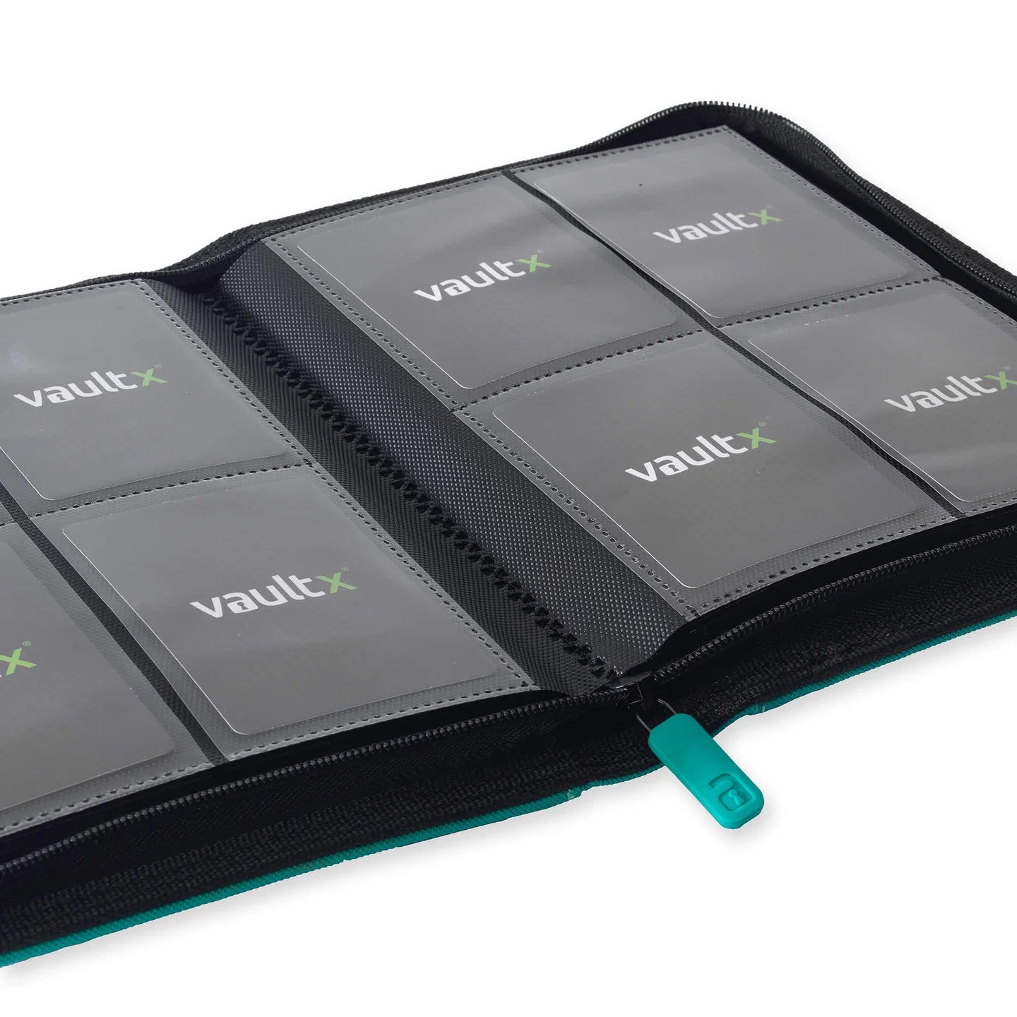 VaultX Exo-Tec Zip Binder - 4 Pocket - Ocean Blue (Teal)