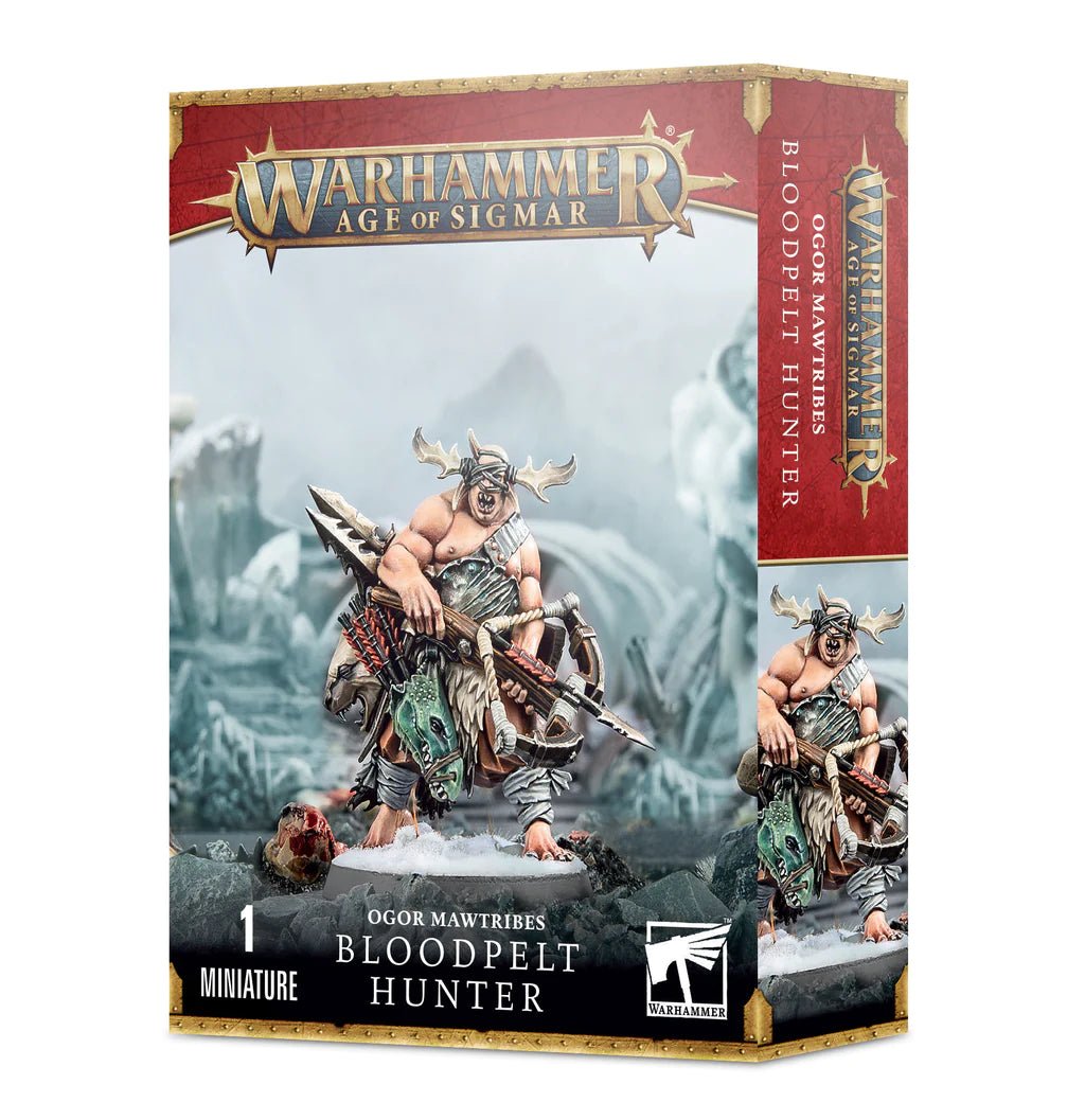 Warhammer Age of Sigmar Ogor Mawtribes Bloodpelt Hunter single-miniature box