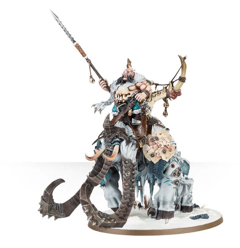 Ogor Mawtribes: Frostlord on Stonehorn - Loaded Dice