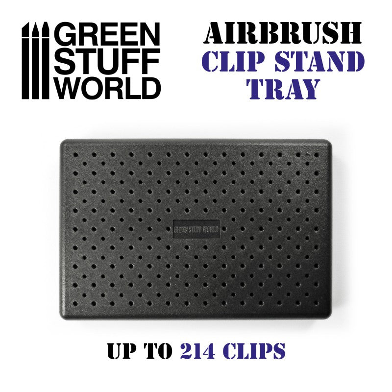 Green Stuff World - Airbrush Clip Stand Tray 10x15cm - Loaded Dice