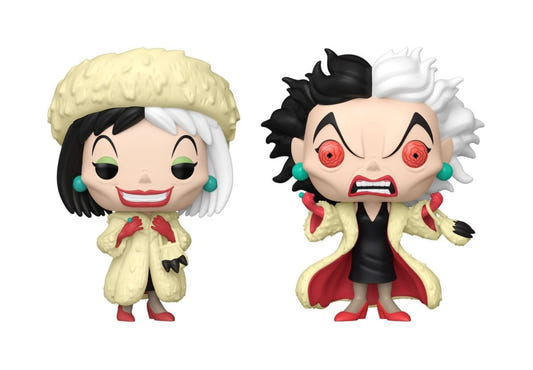 One Hundred and One Dalmatians POP! Vinyl Figures Cruella De Vil 9 cm – Sealed Case of 6 (with Chase chance)