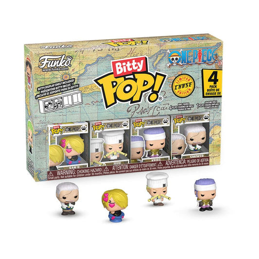 One Piece Bitty POP! 4-Pack Sanji 2.5cm - Limited Chase Edition - Loaded Dice