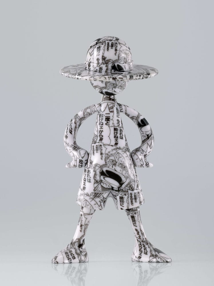 One Piece Figure Archive of Adventure Vol. 2, figure with black and white newspaper print
