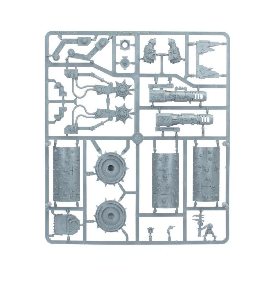 Orks Battlewagon unpainted plastic sprue, frame 5 of 5
