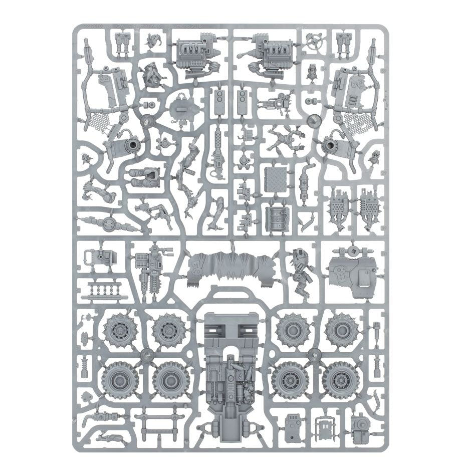 Orks Boomdakka Snazzwagon unpainted plastic sprue