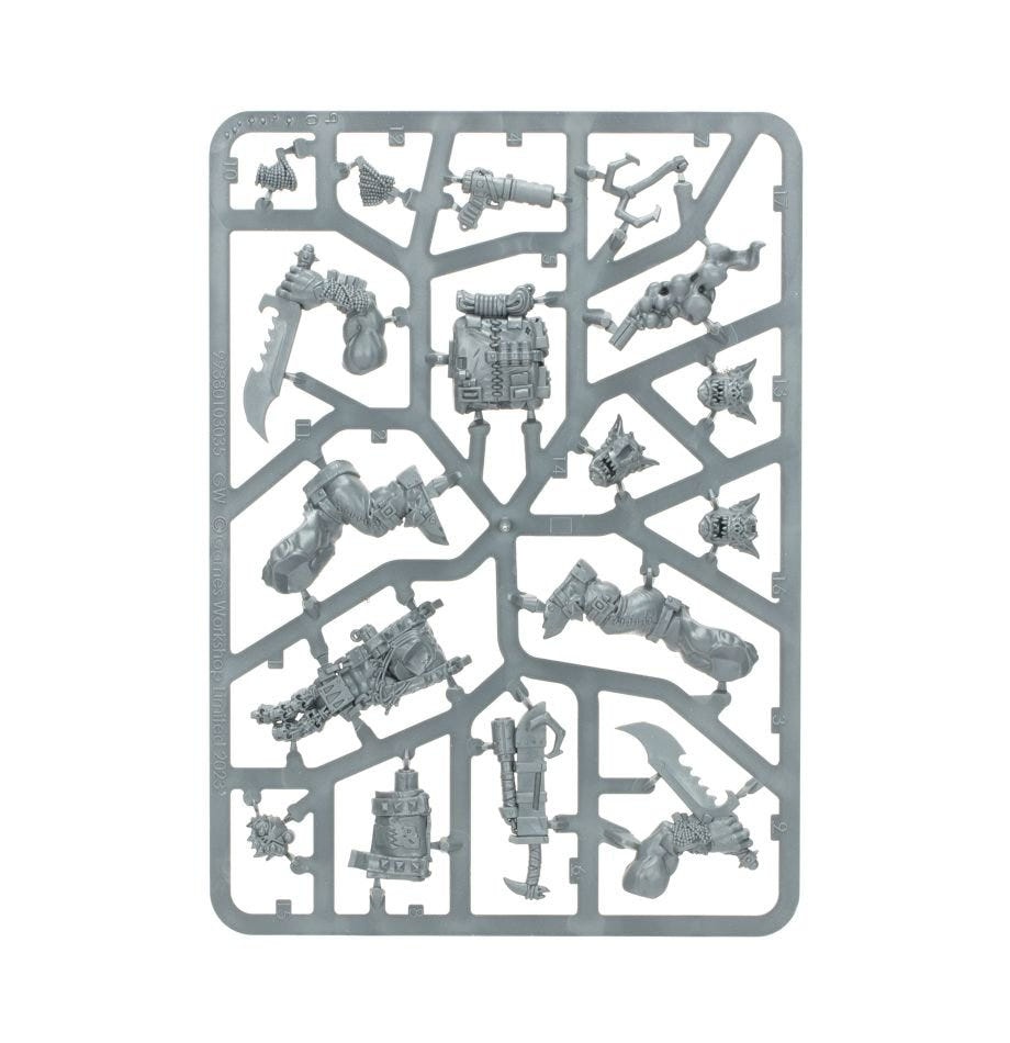 Orks Boss Snikrot unpainted plastic sprue, frame 1 of 1