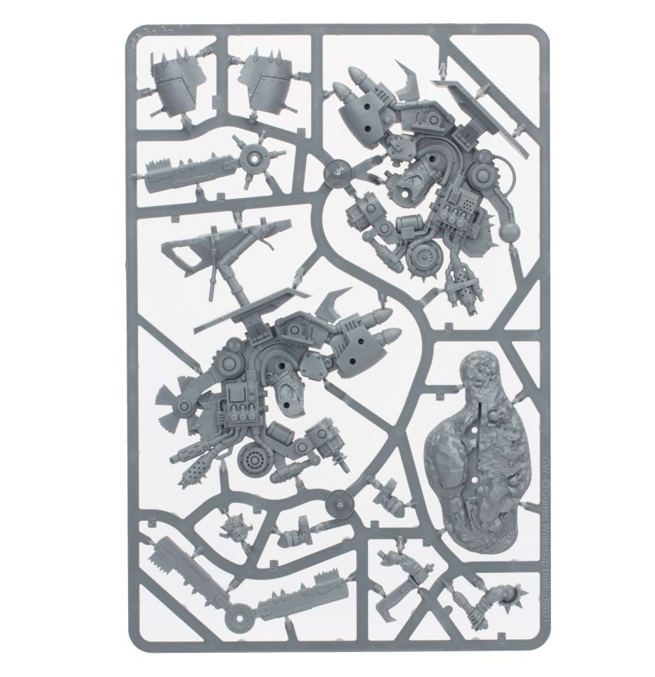 Orks: Deffkoptas sprue contents - Loaded Dice