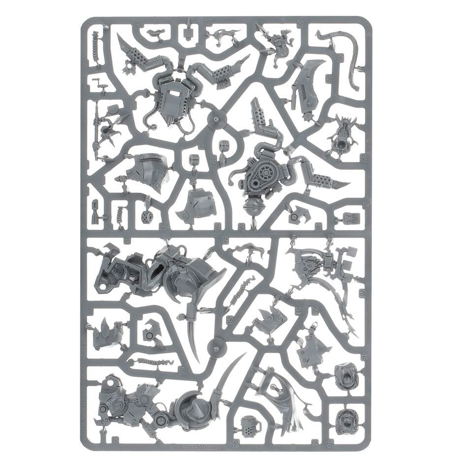 Ghazghkull Thraka unpainted plastic sprue, frame two