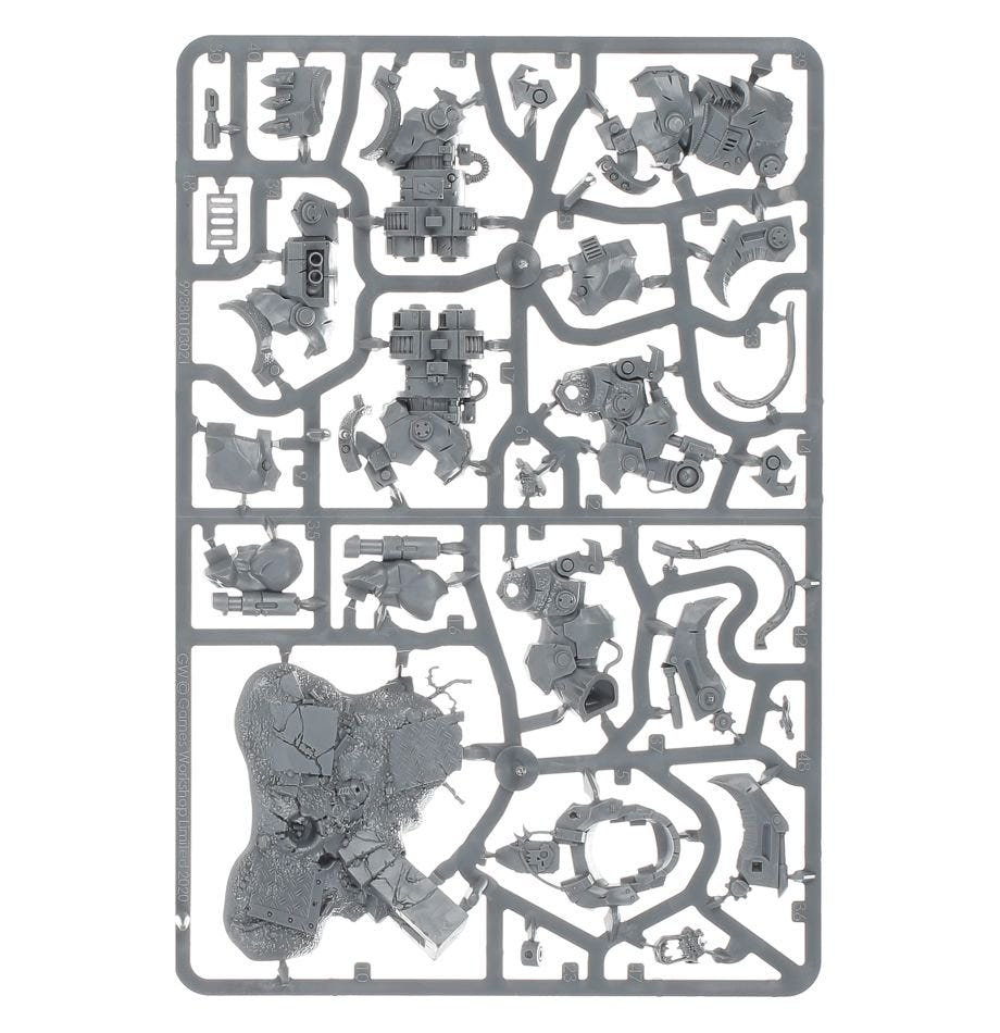 Ghazghkull Thraka unpainted plastic sprue, frame one