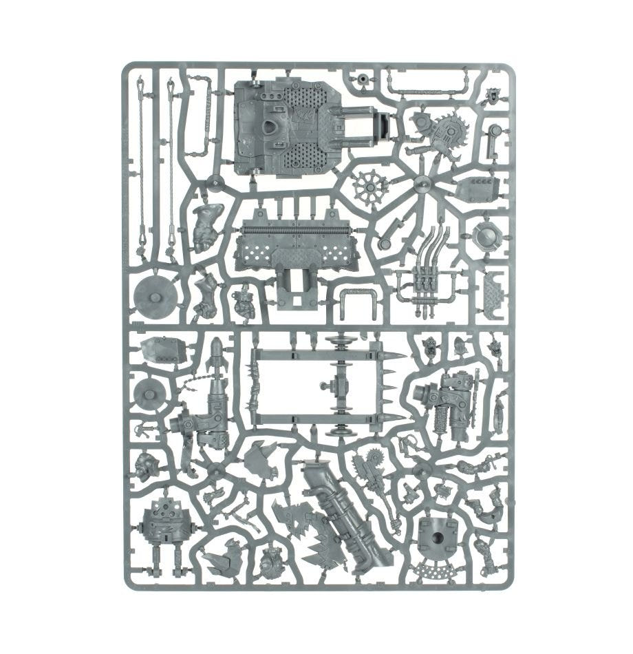 Orks Kill Rig unpainted plastic sprue, frame 2 of 3