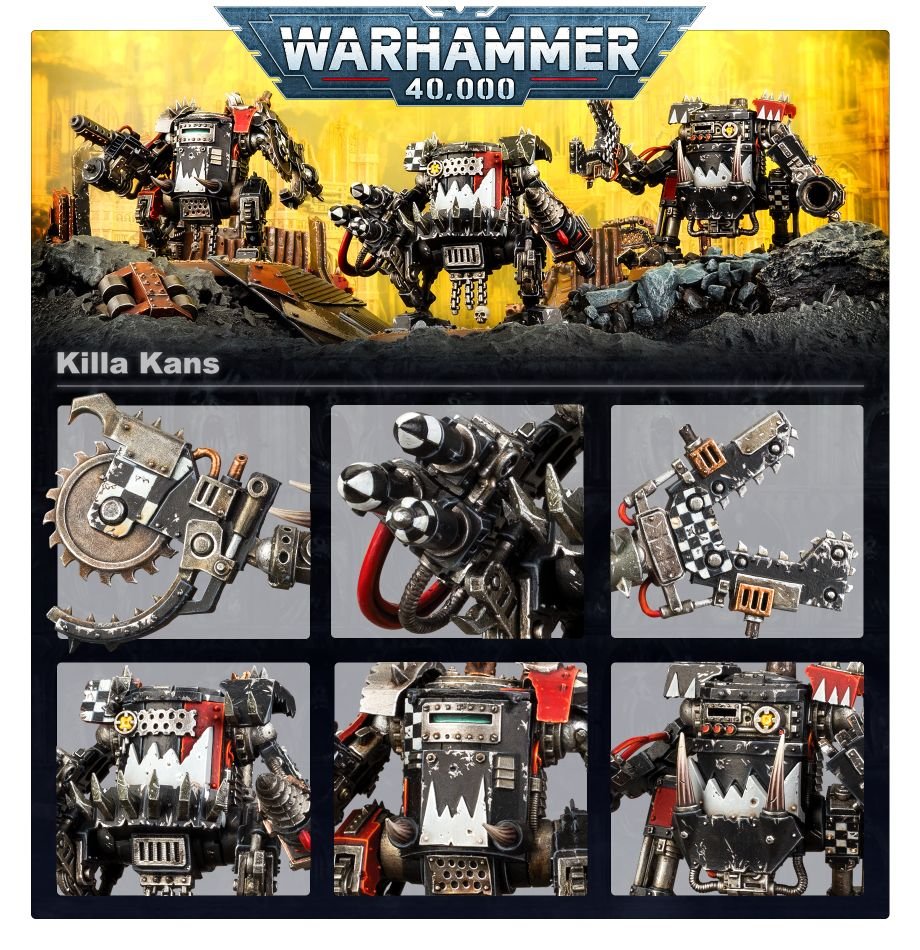 Orks: Killa Kans model detail - Loaded Dice
