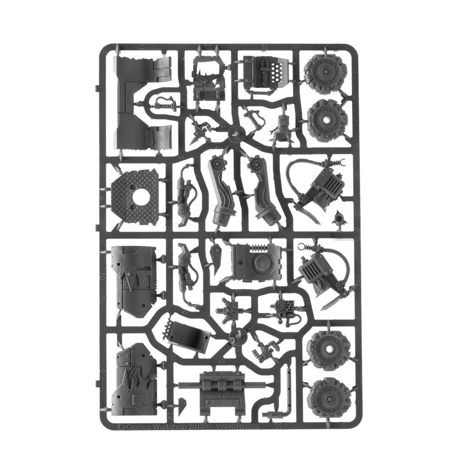 Orks: Mek Gun sprue contents - Loaded Dice