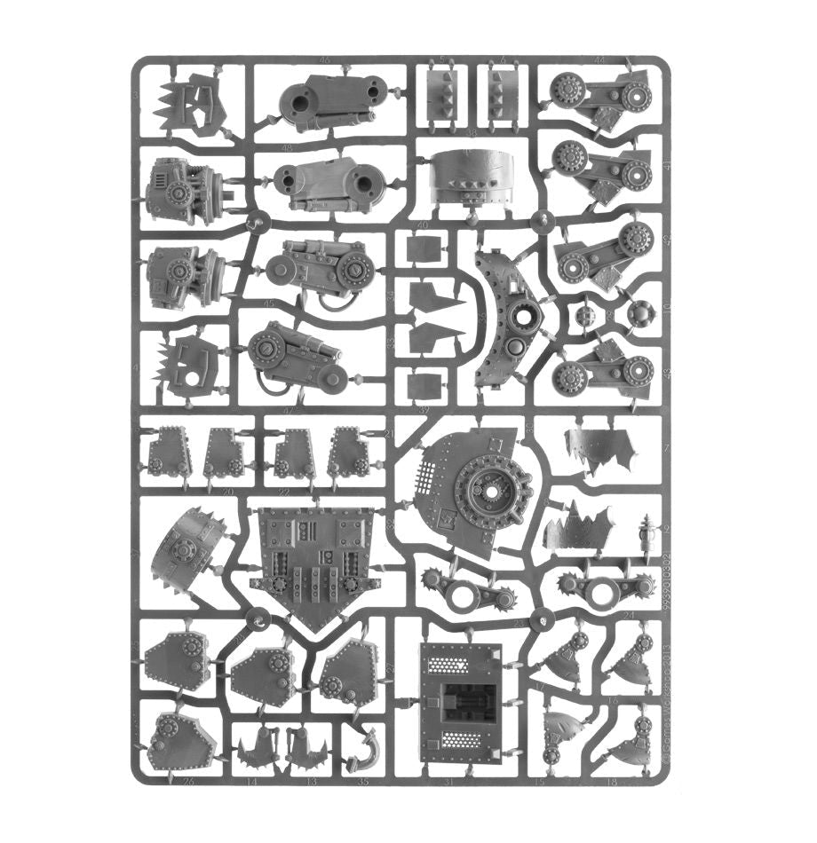 Orks: Morkanaut sprue contents - Loaded Dice