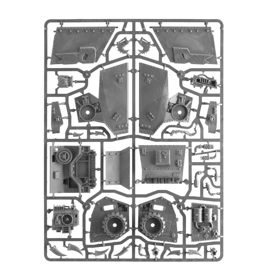 Orks: Morkanaut sprue contents - Loaded Dice