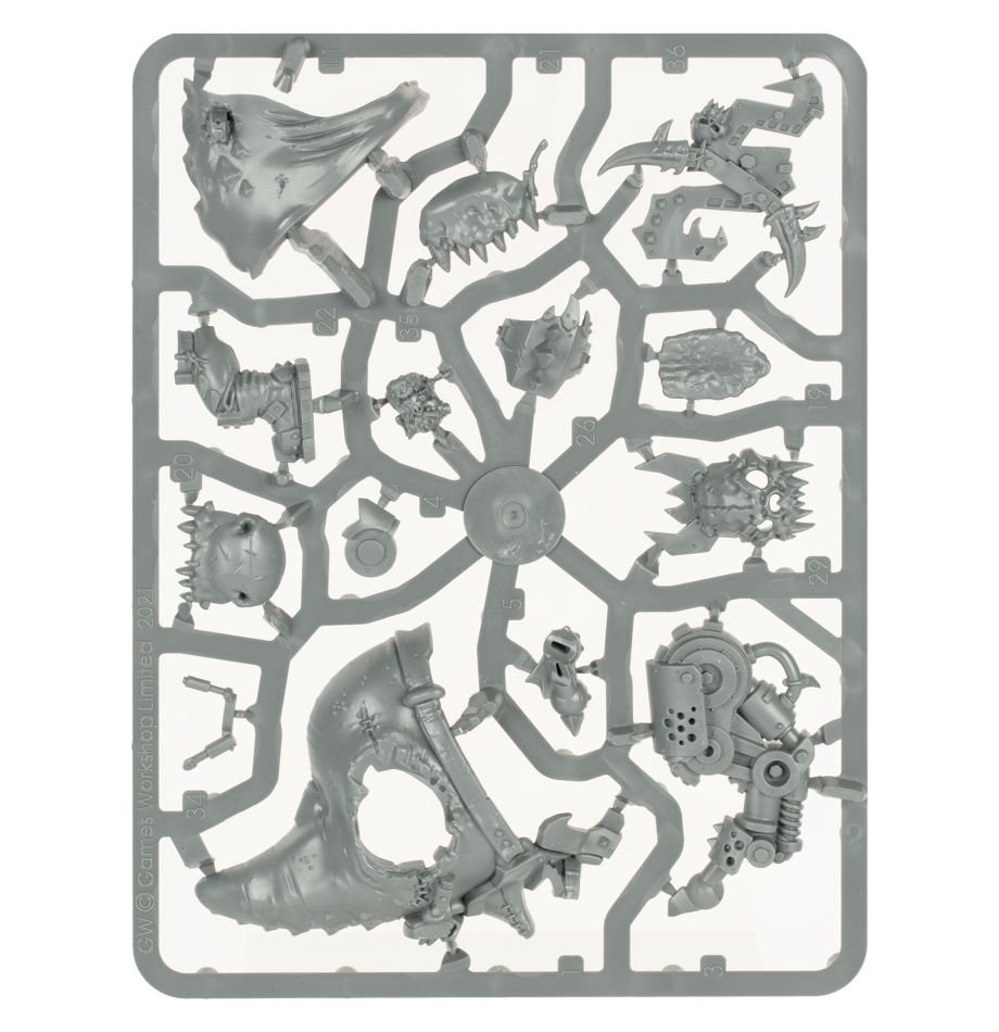 Orks: Mozrog Skragbad sprue contents - Loaded Dice