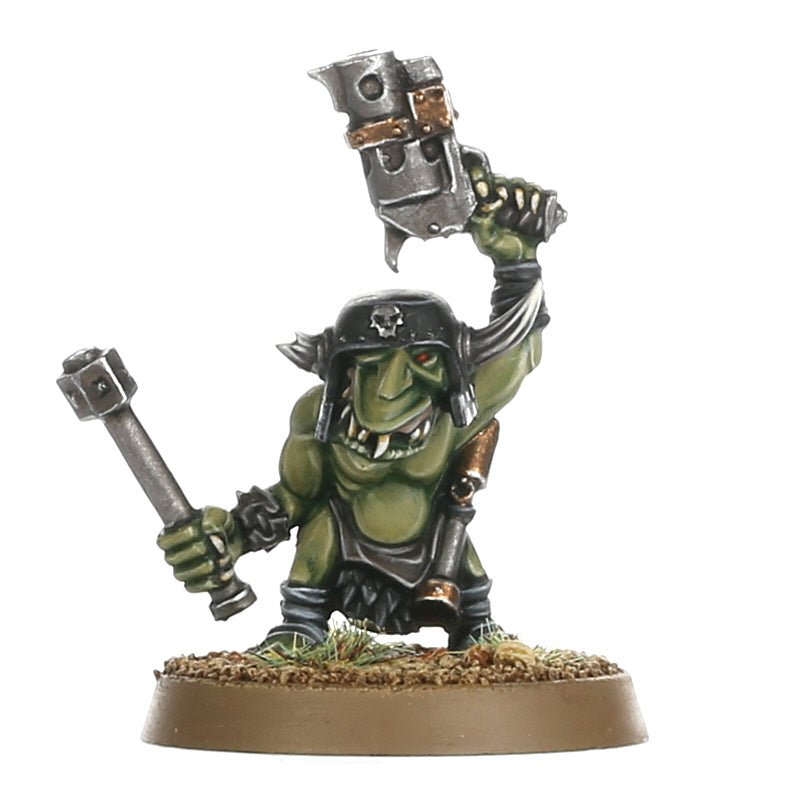 Orks: Runtherd and Gretchin painted miniature - Loaded Dice