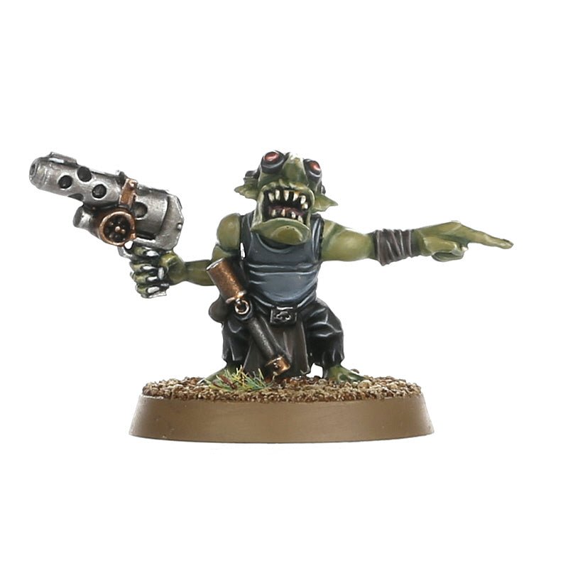Orks: Runtherd and Gretchin painted miniature - Loaded Dice