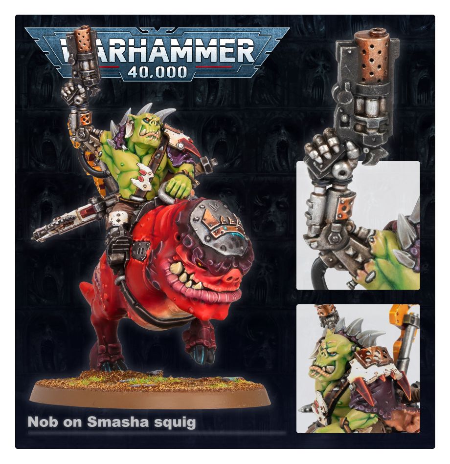Orks: Squighog Boyz model detail - Loaded Dice