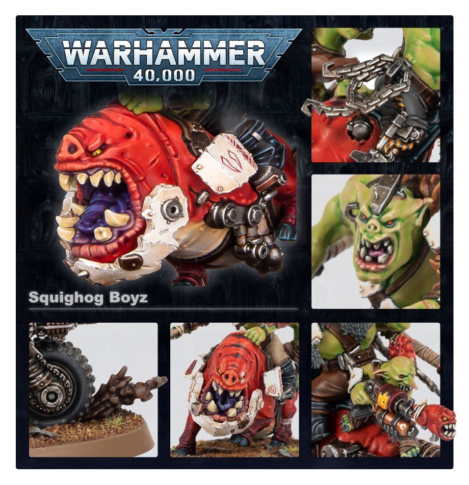 Orks: Squighog Boyz model detail - Loaded Dice