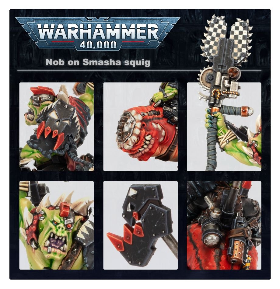 Orks: Squighog Boyz model detail - Loaded Dice