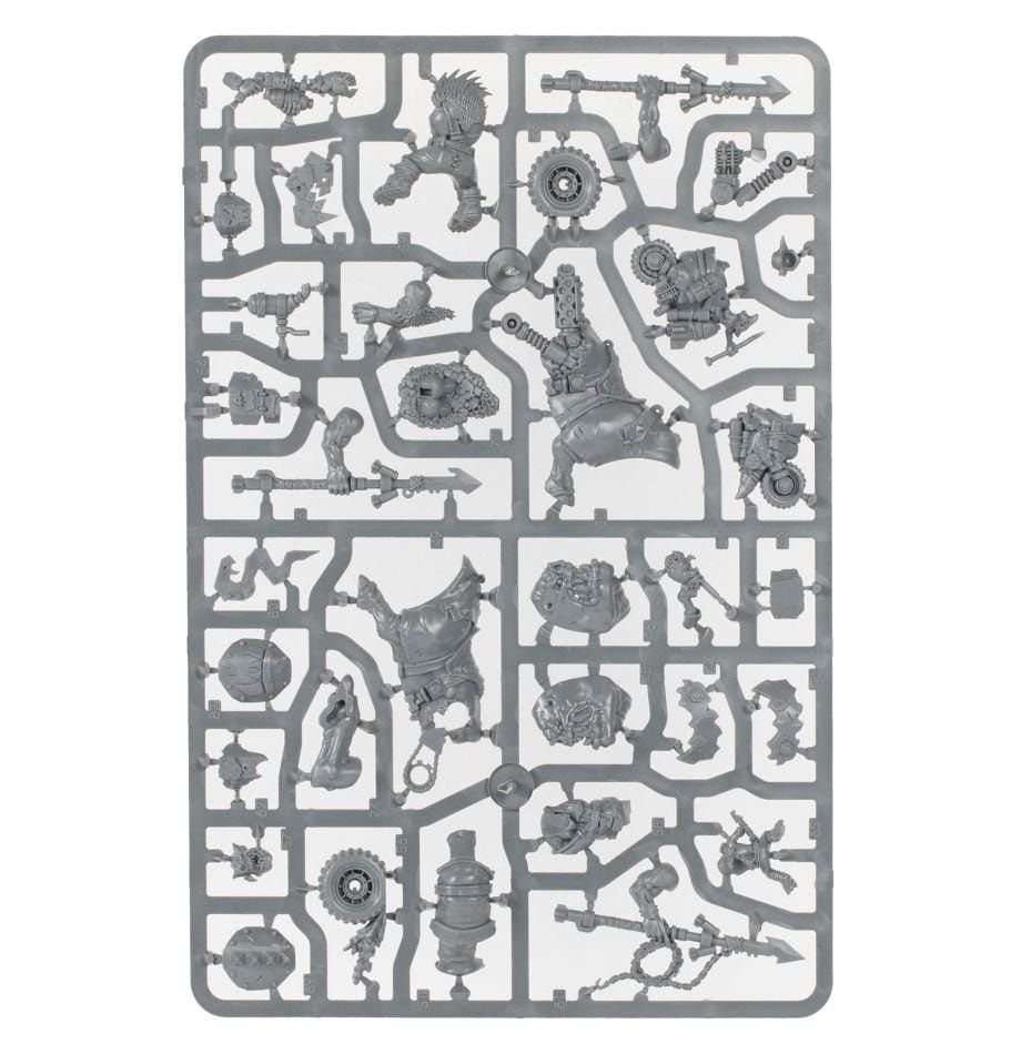 Orks Squighog Boyz unpainted plastic sprue, frame 3 of 3