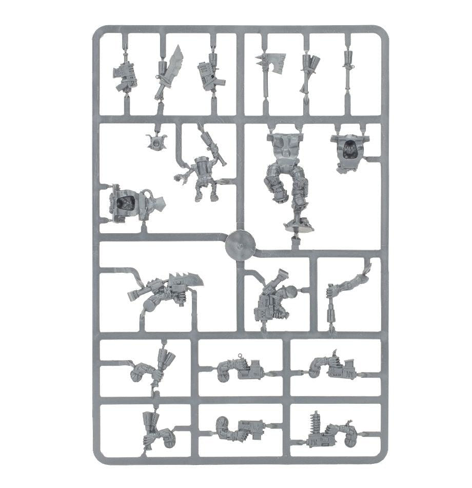 Orks Stormboyz unpainted plastic sprue, frame 3 of 3