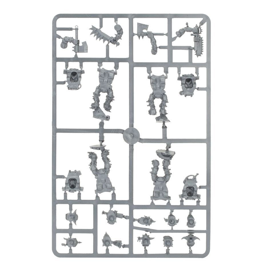 Orks Stormboyz unpainted plastic sprue, frame 1 of 3