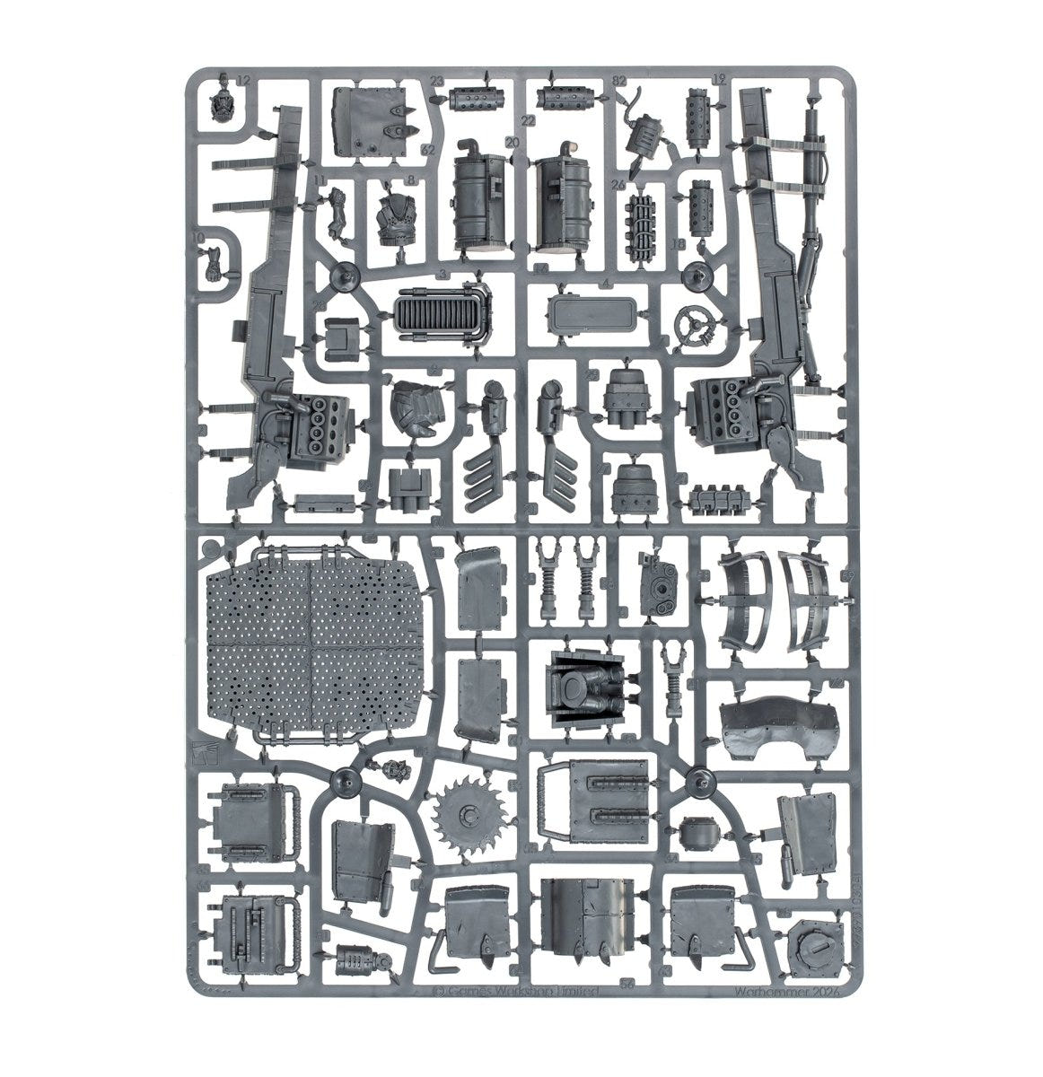Ork Trukk plastic sprue, frame 1