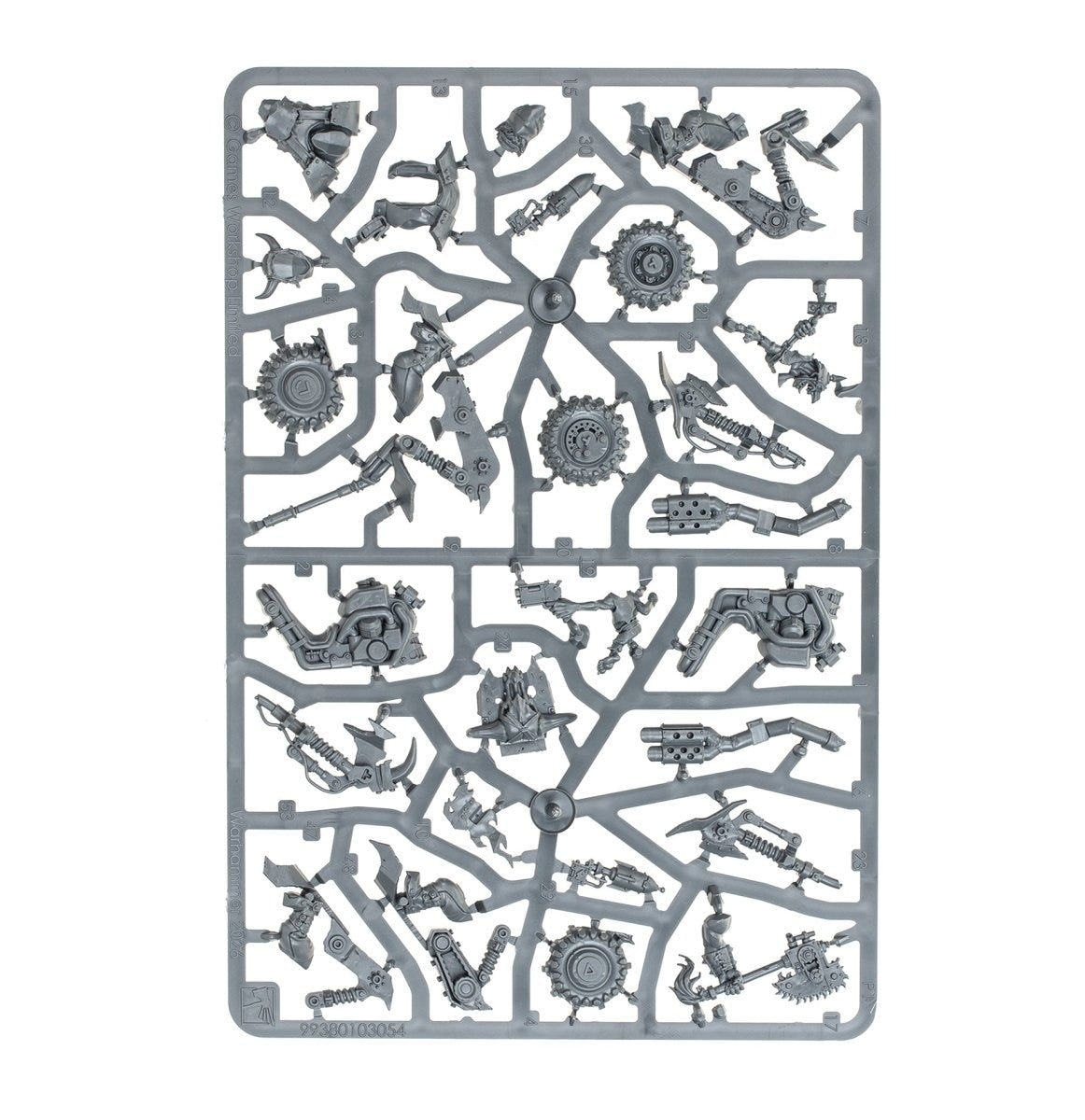 Ork Warbikers plastic sprue, frame 3