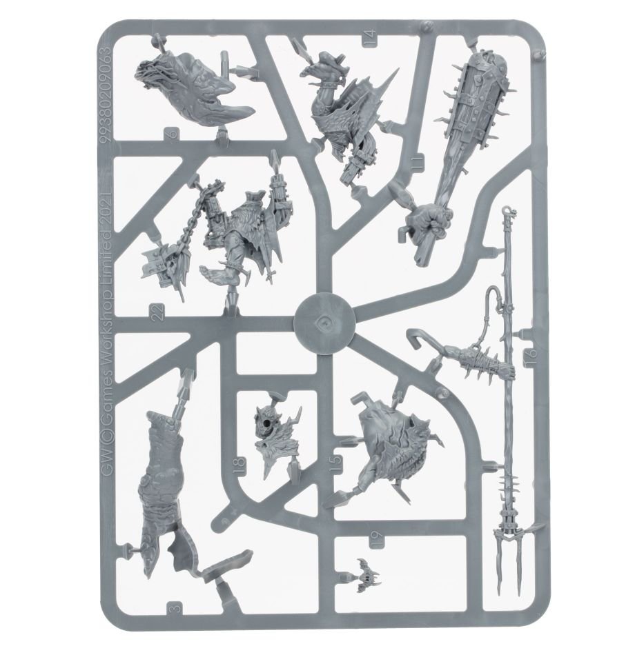 Orruk Warclans: Breaka-Boss On Mirebrute Troggoth sprue contents - Loaded Dice