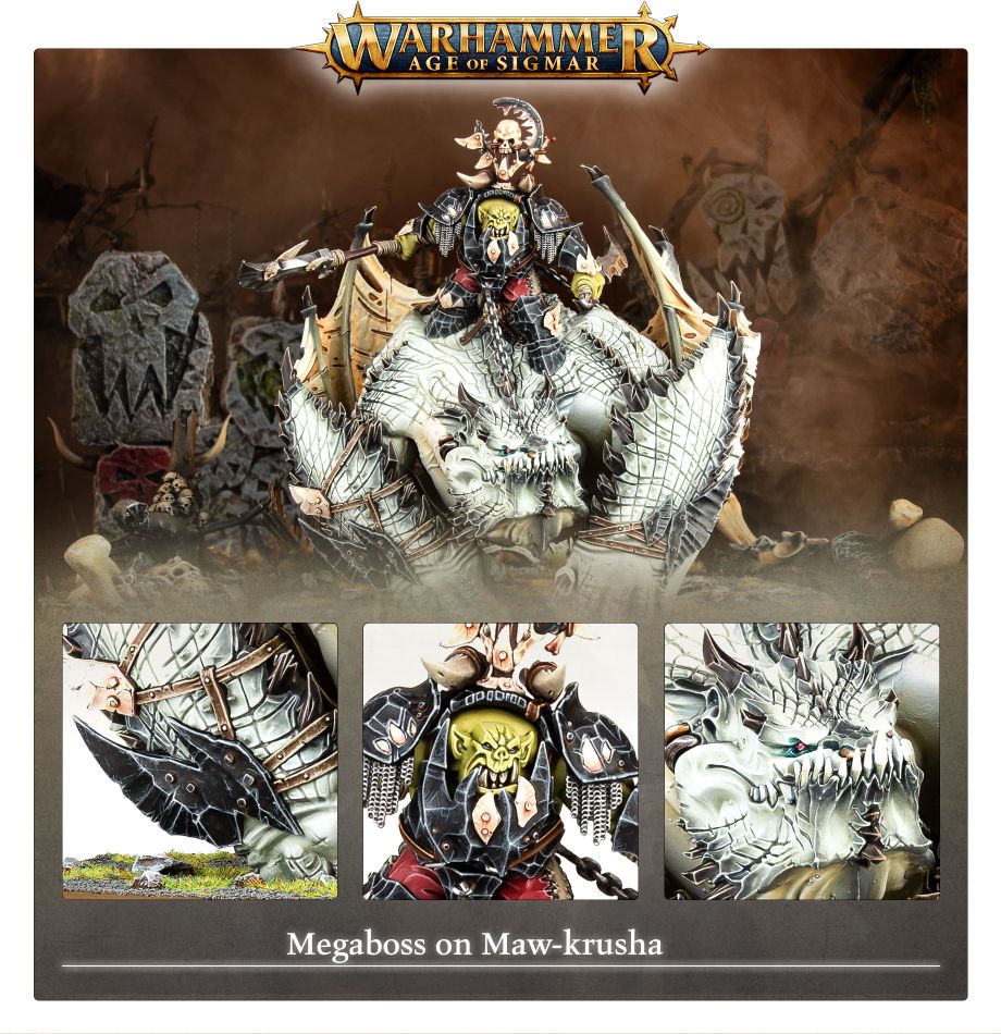 Orruk Warclans: Gordrakk, The Fist of Gork model detail - Loaded Dice