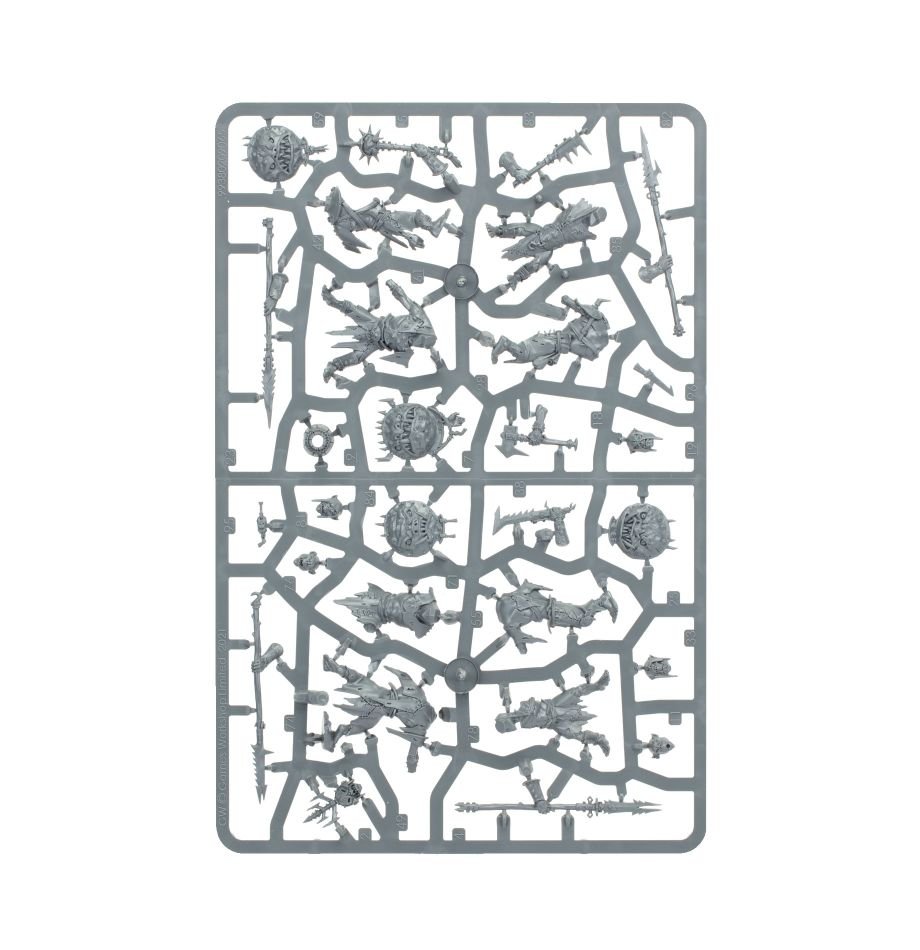 Orruk Warclans: Gutrippaz sprue contents - Loaded Dice