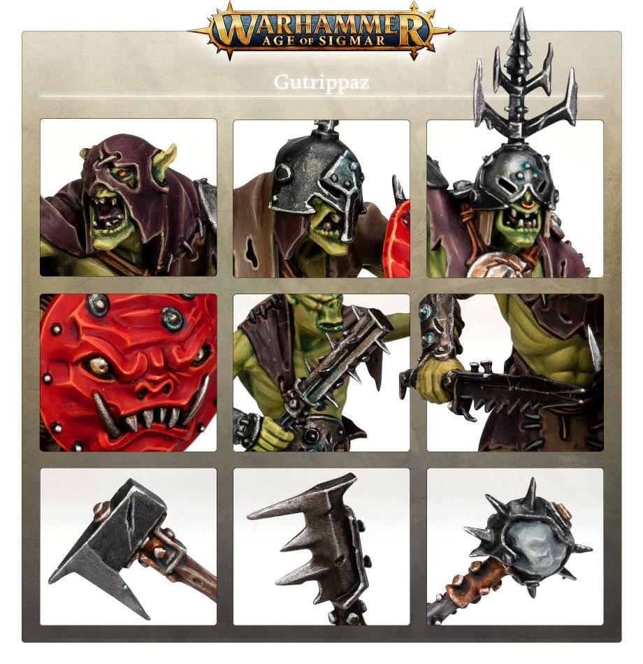 Orruk Warclans: Gutrippaz model detail - Loaded Dice