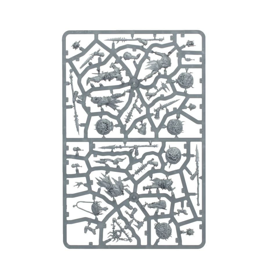 Orruk Warclans: Gutrippaz sprue contents - Loaded Dice