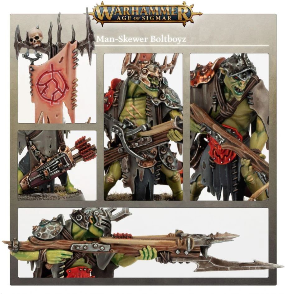 Orruk Warclans Man-Skewer Boltboyz model detail - Loaded Dice