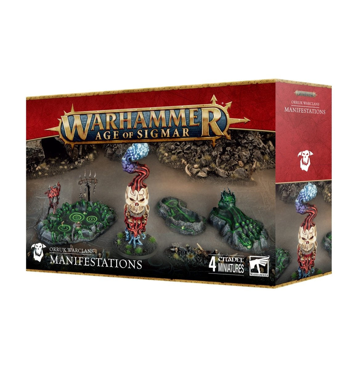 Games Workshop Orruk Warclans Manifestations box front, Warhammer Age of Sigmar