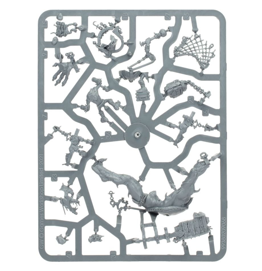 Orruk Warclans: Marshcrawler Sloggoth sprue contents - Loaded Dice
