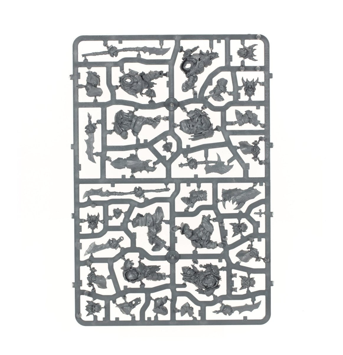 Orruk Warclans Orruk Ardboys unpainted plastic sprue, frame 2 of 3
