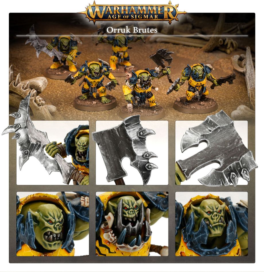 Orruk Warclans: Orruk Brutes model detail - Loaded Dice