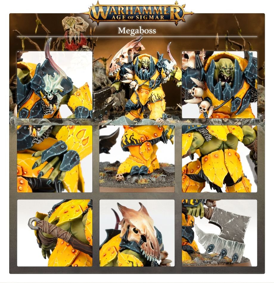 Orruk Warclans: Orruk Megaboss model detail - Loaded Dice