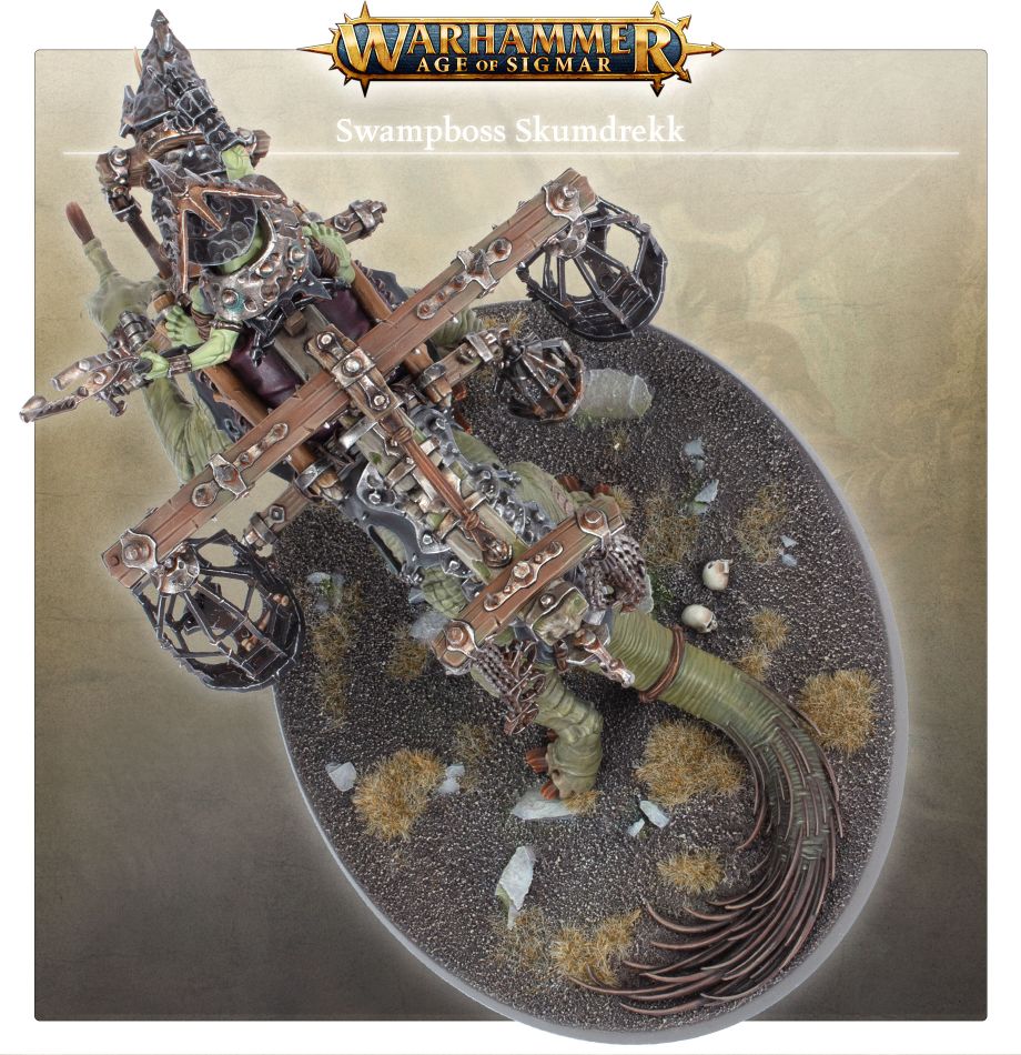 Orruk Warclans: Swampboss Skumdrekk model detail - Loaded Dice